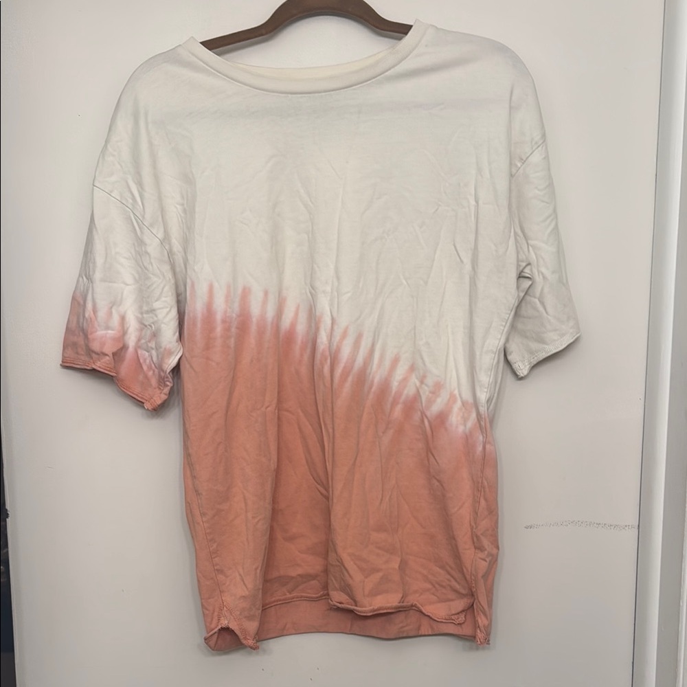 Pink and White Tie-Dye T-Shirt